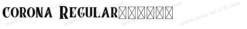 corona Regular字体转换